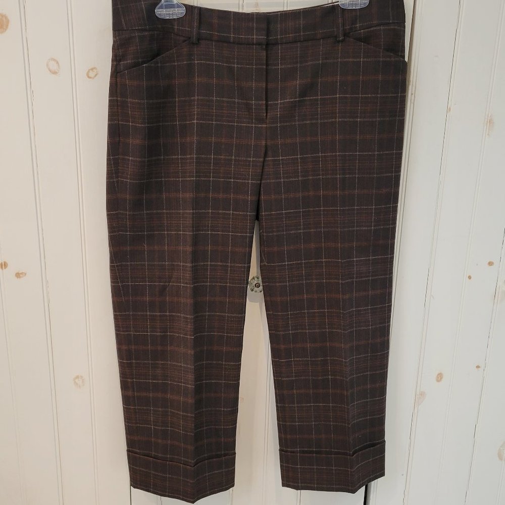 Tahari Plaid Dress Capris